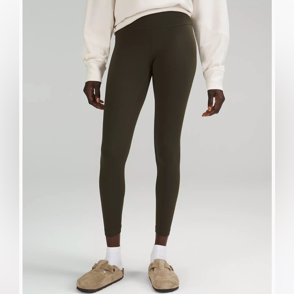 Lululemon Align High Rise Pant - Olive Green -  25” - size 4